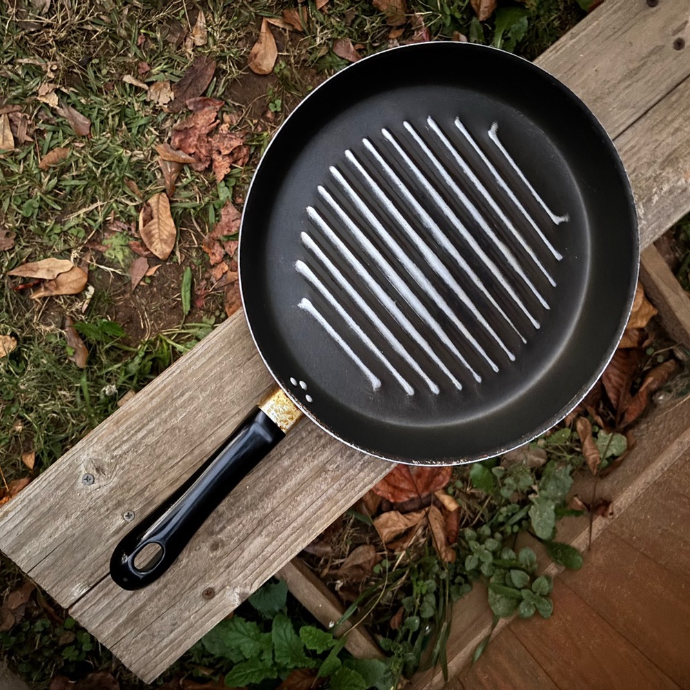 Premium Black Grill Pan with Ergonomic Handle
